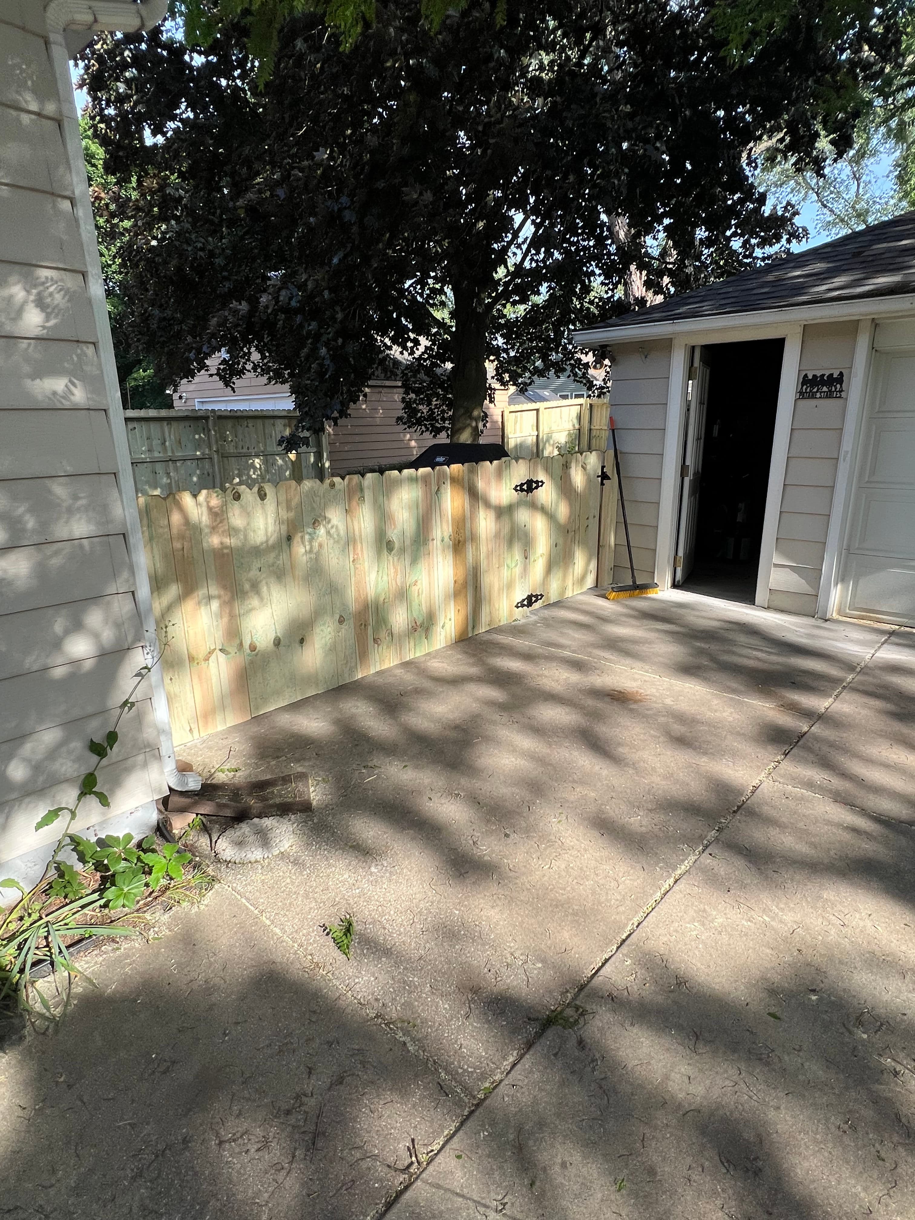 Project 4-Foot Privacy Fence Built with a Driven-Post System image